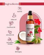 Siya Ayurveda Hibiscus Oil - Ayurvedic Oil for Hair Growth, Natural Hair Care | Grocsy