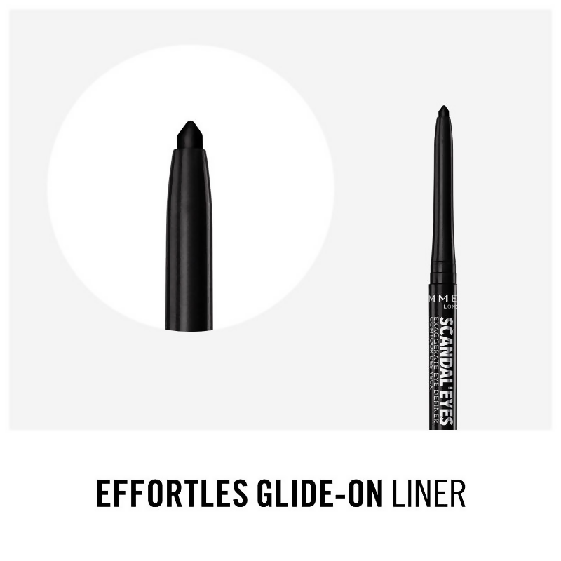Rimmel London Scandaleyes Exaggerate Eye Definer - Intense Black | Grocsy