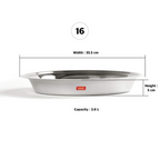 Sumeet Heavy Stainless Steel Parat - 35.5Cm | Grocsy