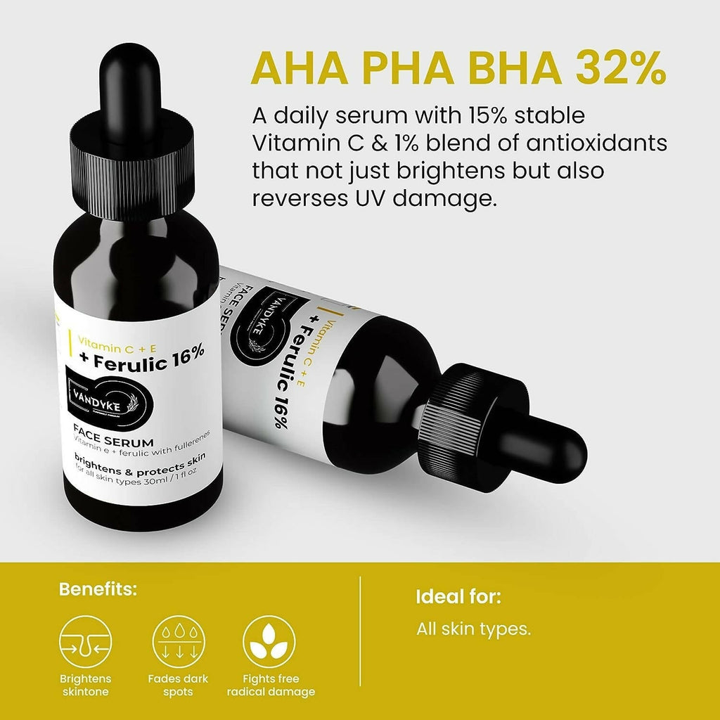 Vandyke Vitamin C + E + Ferulic 16% Face Serum | Grocsy