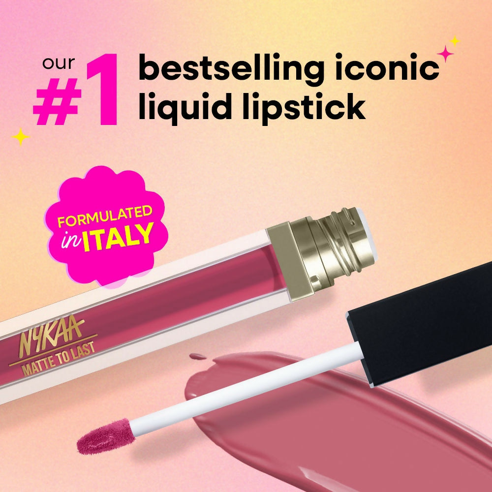 Nykaa Matte To Last ! Transferproof Liquid Lipstick - Gul-17 | Grocsy