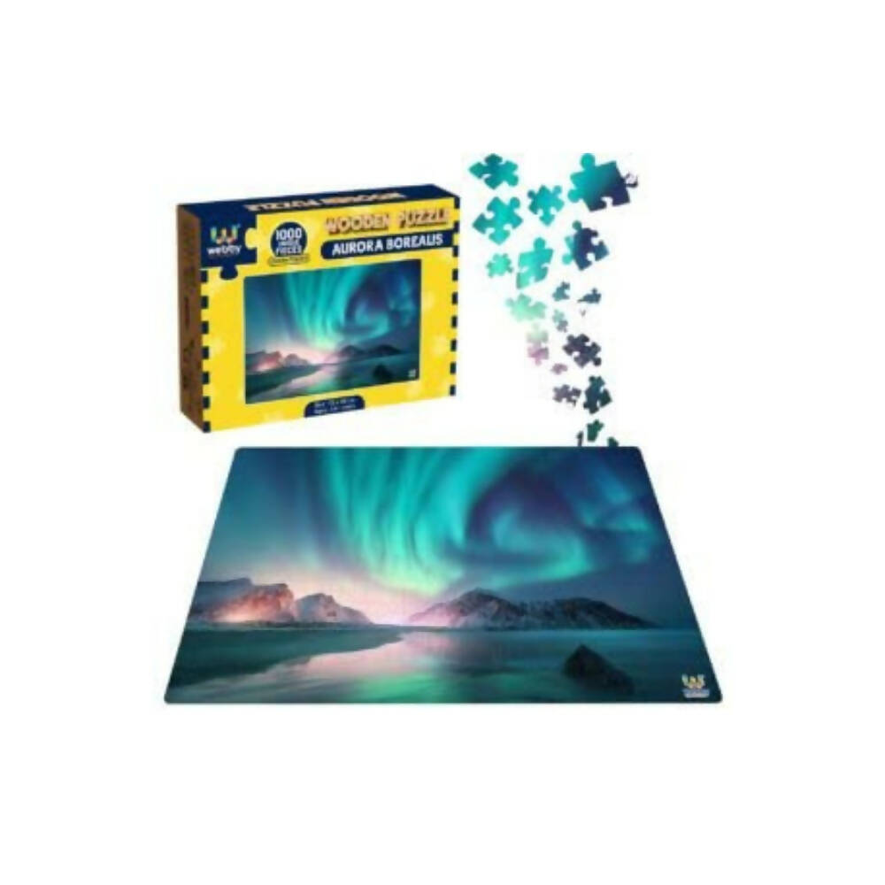 Webby Wooden Aurora Borealis Jigsaw Puzzle-1000 Pcs | Grocsy