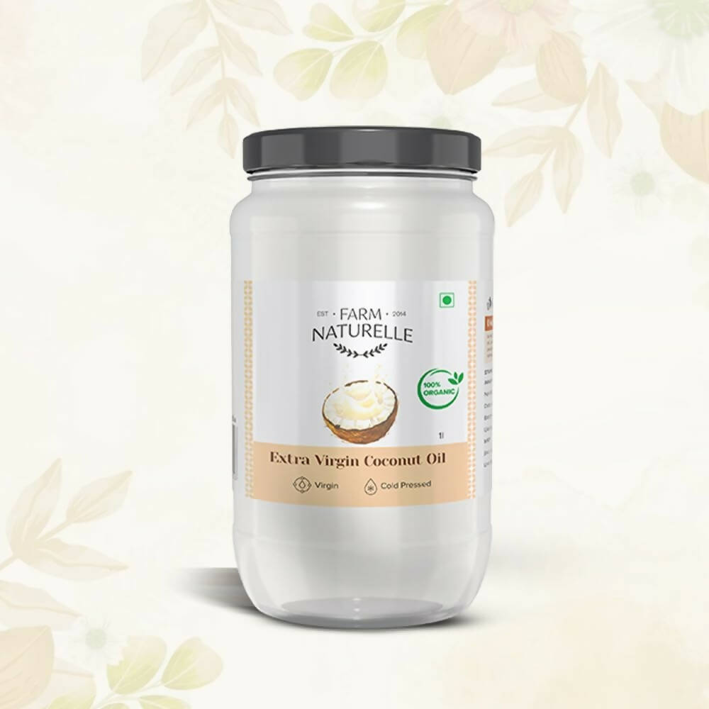 Farm Naturelle 100% Pure Organic Extra-Virgin Cold Pressed Coconut Oil | Grocsy