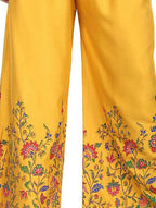 Mominos Fashion Mustard Floral Design Palazzo | Grocsy