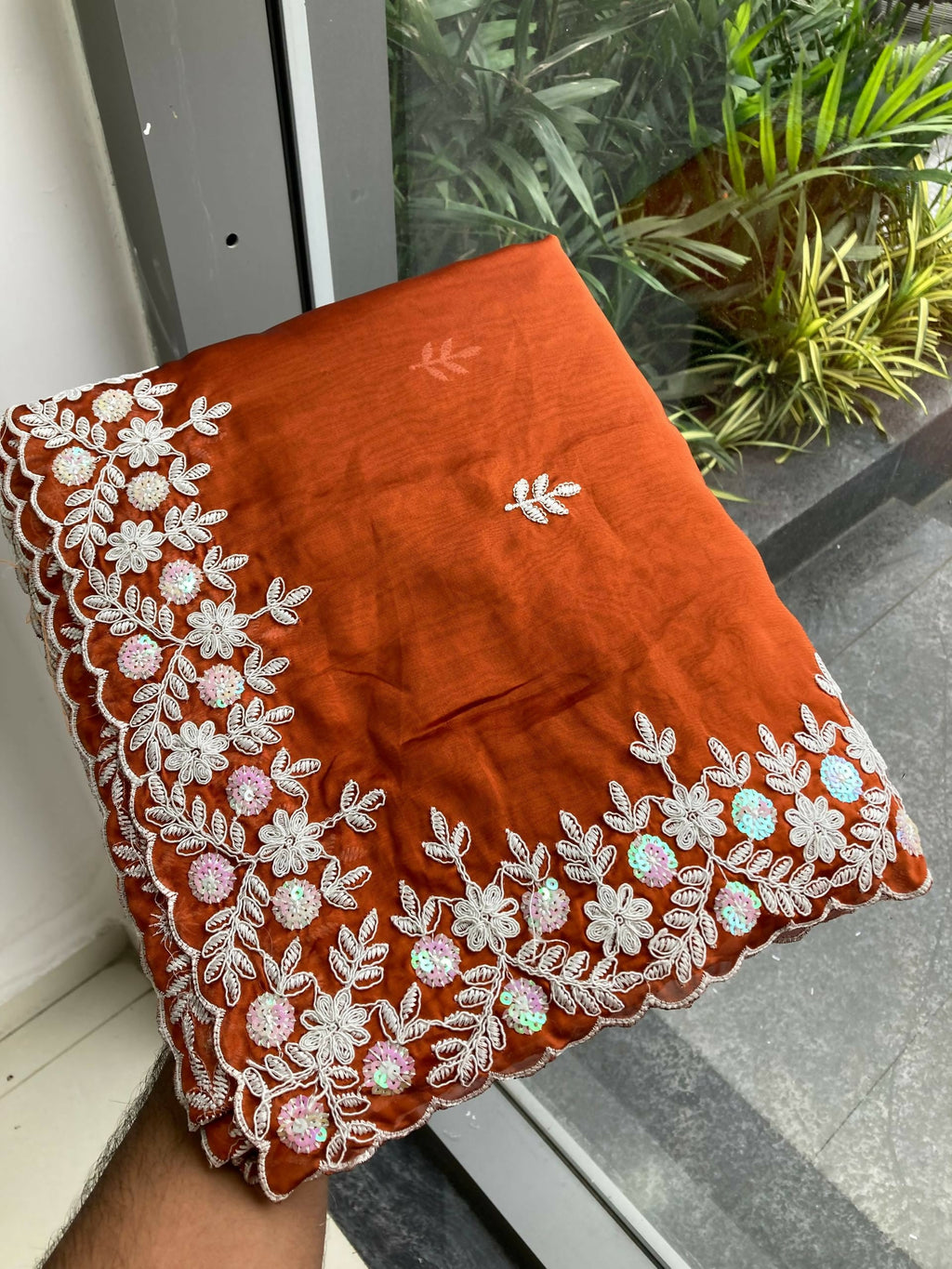 Teeya Creation New Trendy Party Wear Soft Silk Saree-Orange | Grocsy