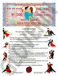 Gloverin Love Agreement Certificate With Permanent Pen Valentine’s Day Gifts | Grocsy