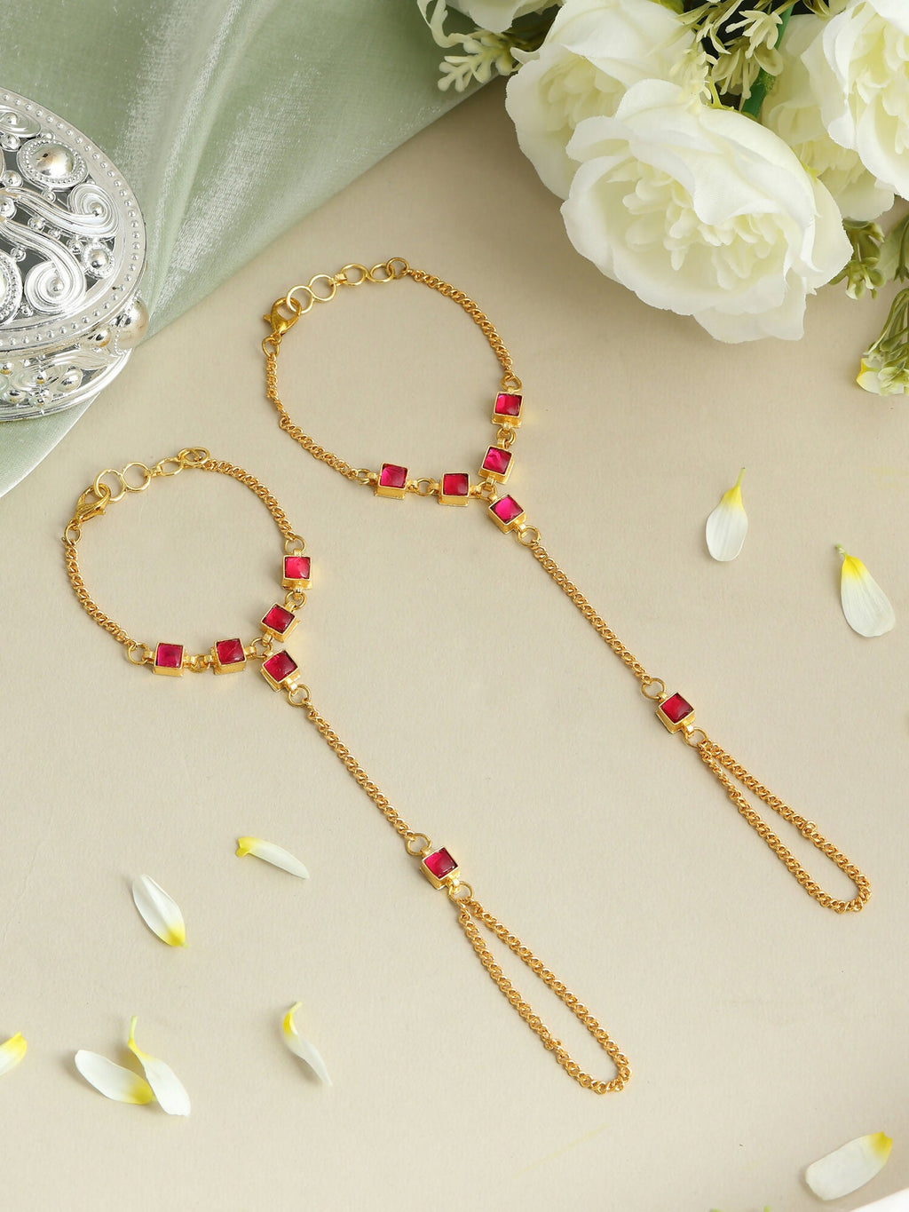 Ruby Raang Aura Hand Chain | Grocsy