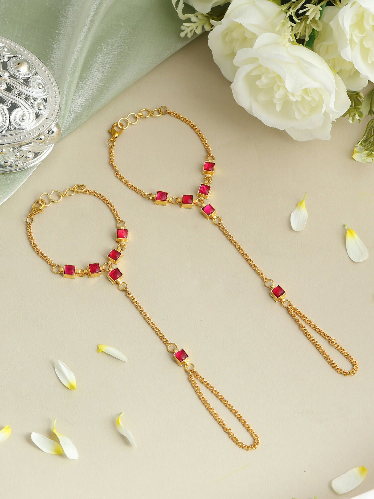 Ruby Raang Aura Hand Chain | Grocsy