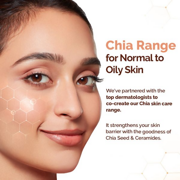Mamaearth Chia Oil-Free Face Wash with Chia Seed & Ceramides for Normal to Oily Skin | Grocsy