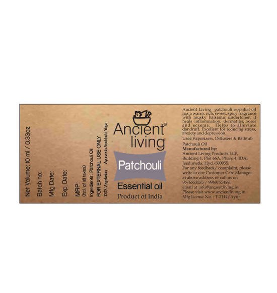 Ancient Living Patchouli Essential Oil | Grocsy