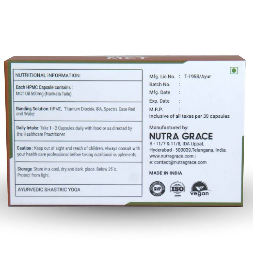 Nutra Grace MCT Oil Capsules | Grocsy