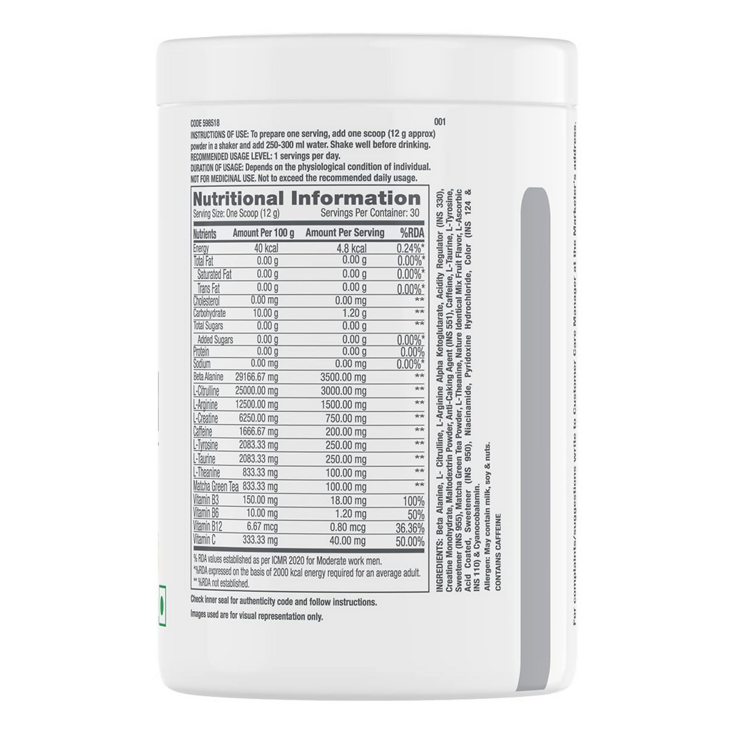 GNC Pro Performance Pre-Workout Fruit Punch | Grocsy