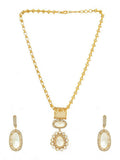 Kundan Antique Finish Earrings and Necklace set - Ruby Raang | Grocsy