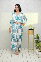 Myshka Women Multi Printed Summer Checks Co-Ords | Grocsy
