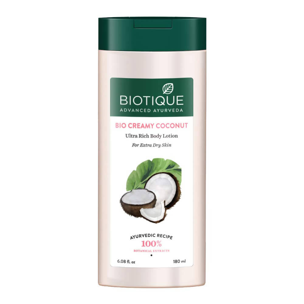 Biotique Bio Creamy Coconut Ultra Rich Body Lotion | Grocsy