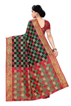 Vamika Banarasi Jaquard Traditional Black Weaving Saree | Grocsy