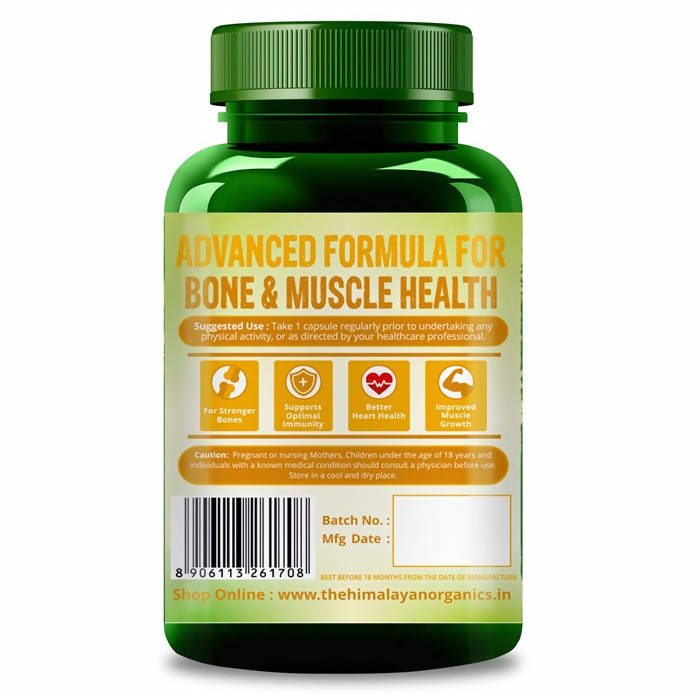 Himalayan Organics Plant Based Calcium + Magnesium + Zinc, D3+K2 Vegetarian Capsules | Grocsy