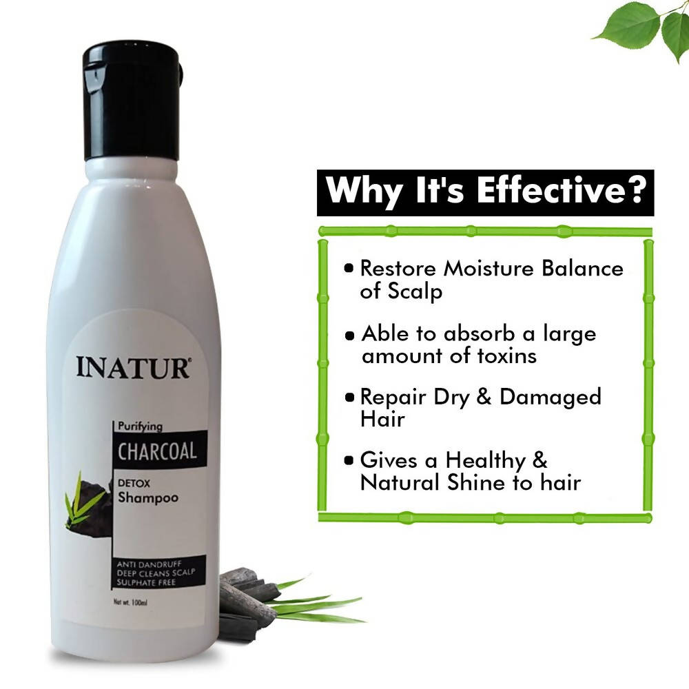 Inatur Purifying Charcoal Detox Shampoo | Grocsy