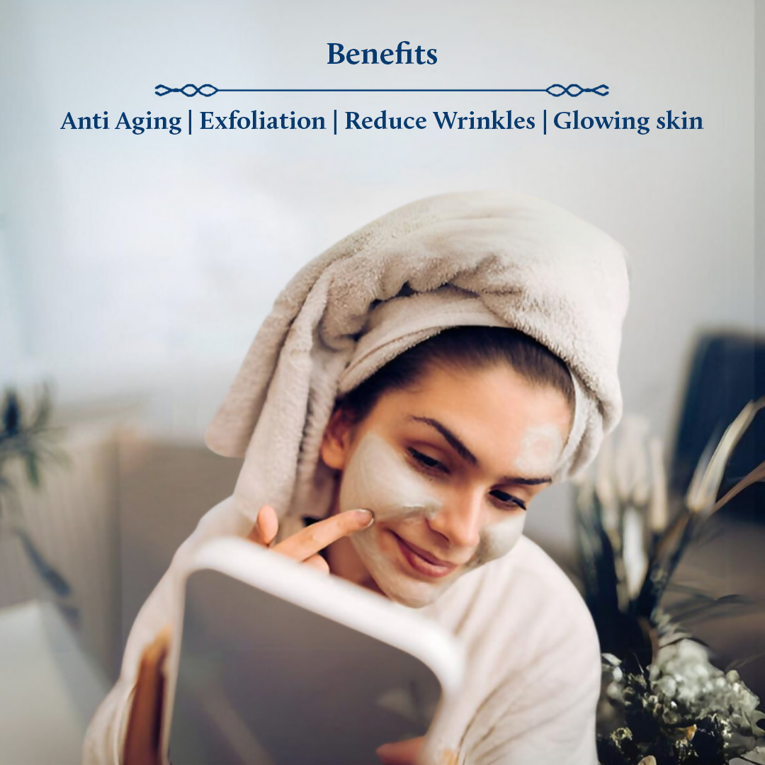 Blue Nectar Almond and Flax Seed Ubtan Face Mask | Grocsy