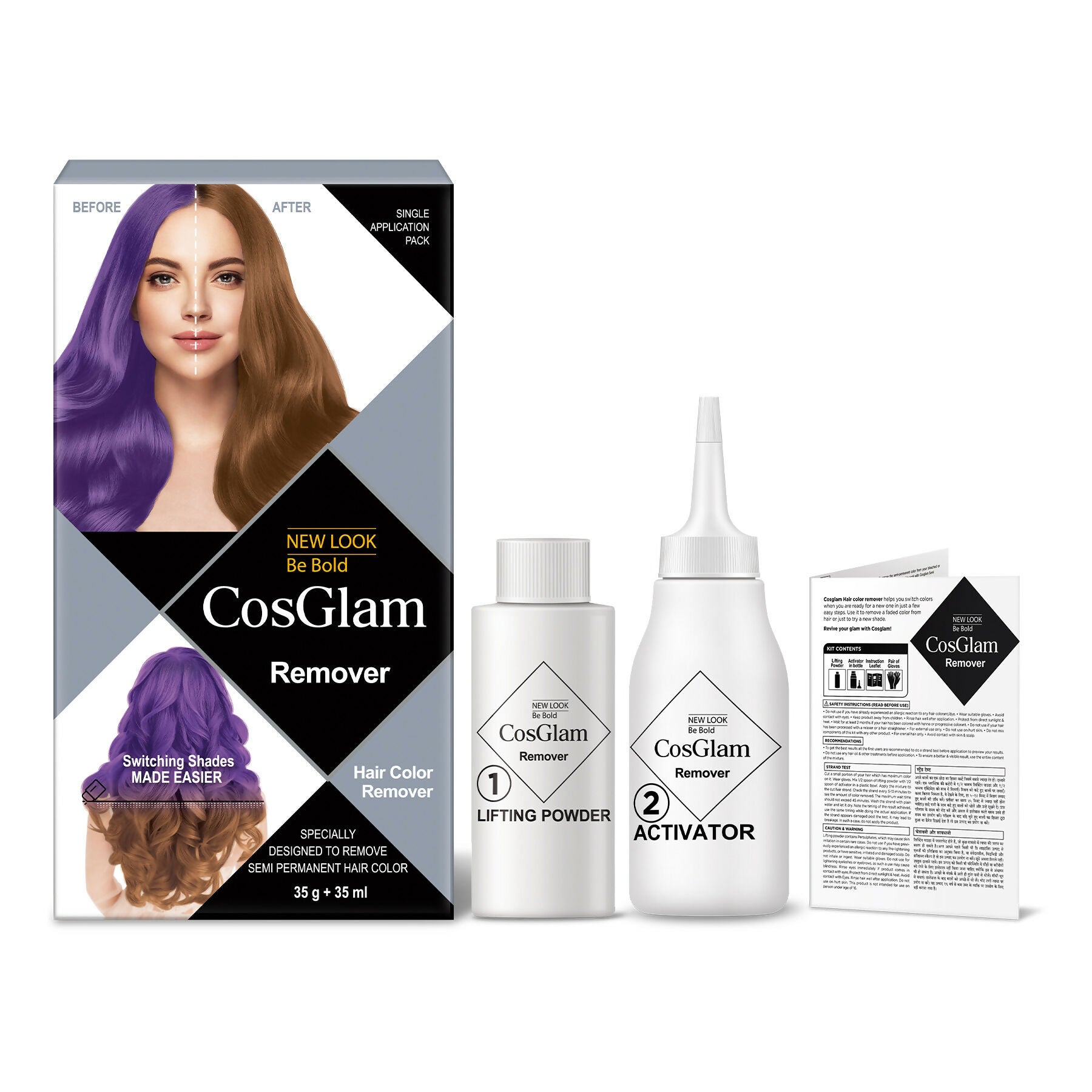 Cosglam Hair Highlighter Remover - White | Grocsy