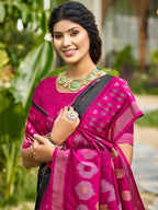 Shree Shyam Fashion Blue Soft Silk Saree | Grocsy