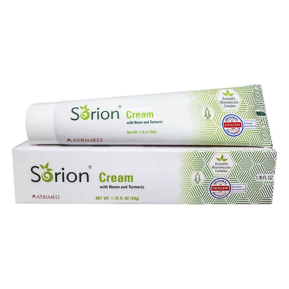 Atrimed Sorion Cream For Dry, Itchy & Flaky Skin, With Neem and Turmeric | Grocsy