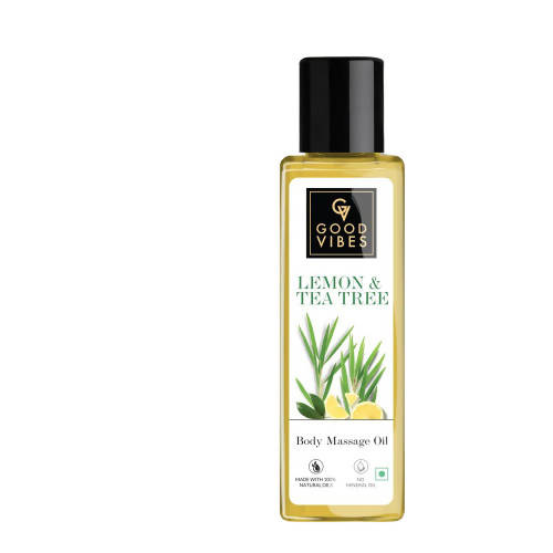 Good Vibes Lemon & Tea Tree Body Massage Oil | Grocsy