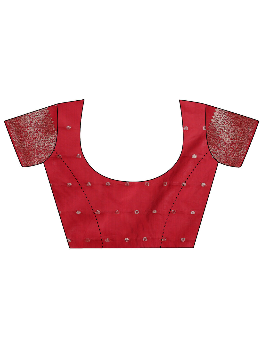 Shree Shyam Fashion Lichi Silk Red Saree | Grocsy