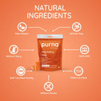 Purna Gummies Superfruits Collagen Mixed Fruit Flavour Gummies for Hair and Skin | Grocsy