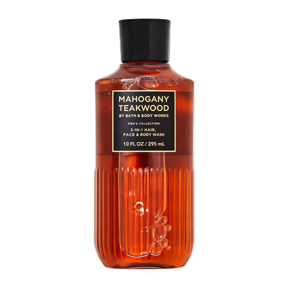 Bath & Body Works Mahogany Teakwood 3-In-1 Hair, Face & Body Wash | Grocsy