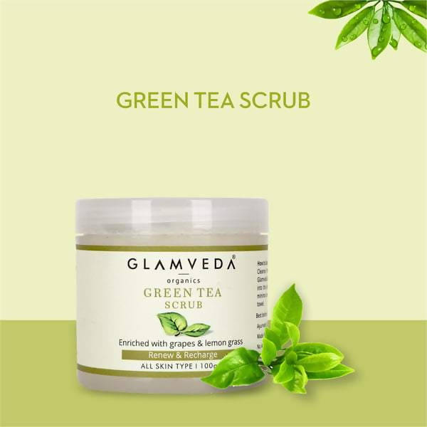 Glamveda Green Tea Scrub | Grocsy