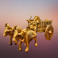 Brass Bullock Cart with Ganesha | Grocsy