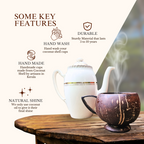Thenga Coconut Shell Teacup - Brown | Grocsy