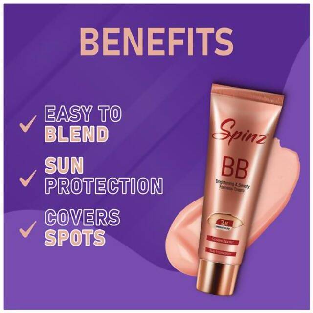 Spinz BB Brightening & Beauty Fairness Cream | Grocsy