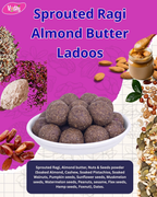 Vedas Kitchen Sprouted Ragi Almond Butter Ladoos 8 Month | Grocsy