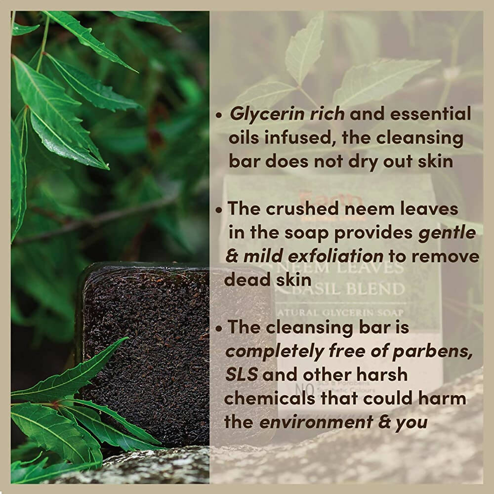 The Earth Reserve Neem Leaves & Basil Blend Soap | Grocsy