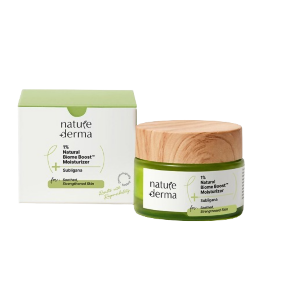 Nature Derma 1% Natural Biome-Boost Moisturizer | Grocsy