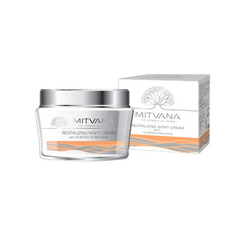 Mitvana Revitalizing Night Cream (with Almond & Palasha) | Grocsy