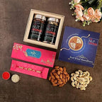 American Diamond Rakhi & Dry Fruits Jars | Grocsy