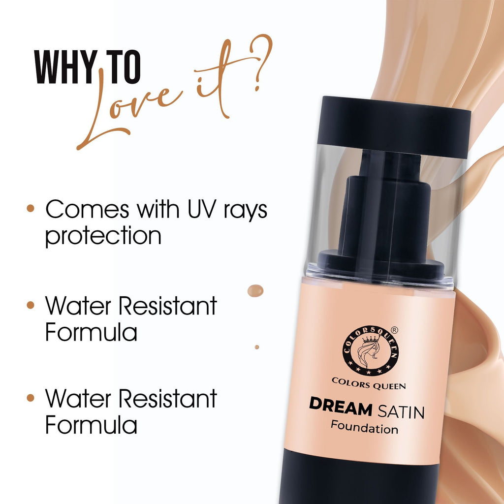 Colors Queen Dream Satin Foundation - 103 Chestnut | Grocsy
