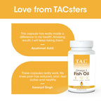 TAC - The Ayurveda Co. Omega 3 Fish Oil Soft Gel Capsules | Grocsy