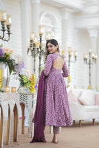 Aayaa Designer Printed Cotton Silk Suit - Multi Color | Grocsy