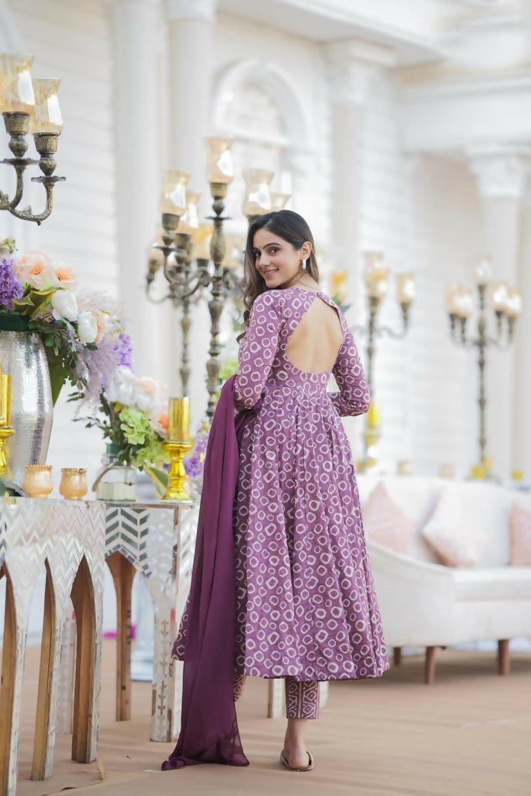 Aayaa Designer Printed Cotton Silk Suit - Multi Color | Grocsy