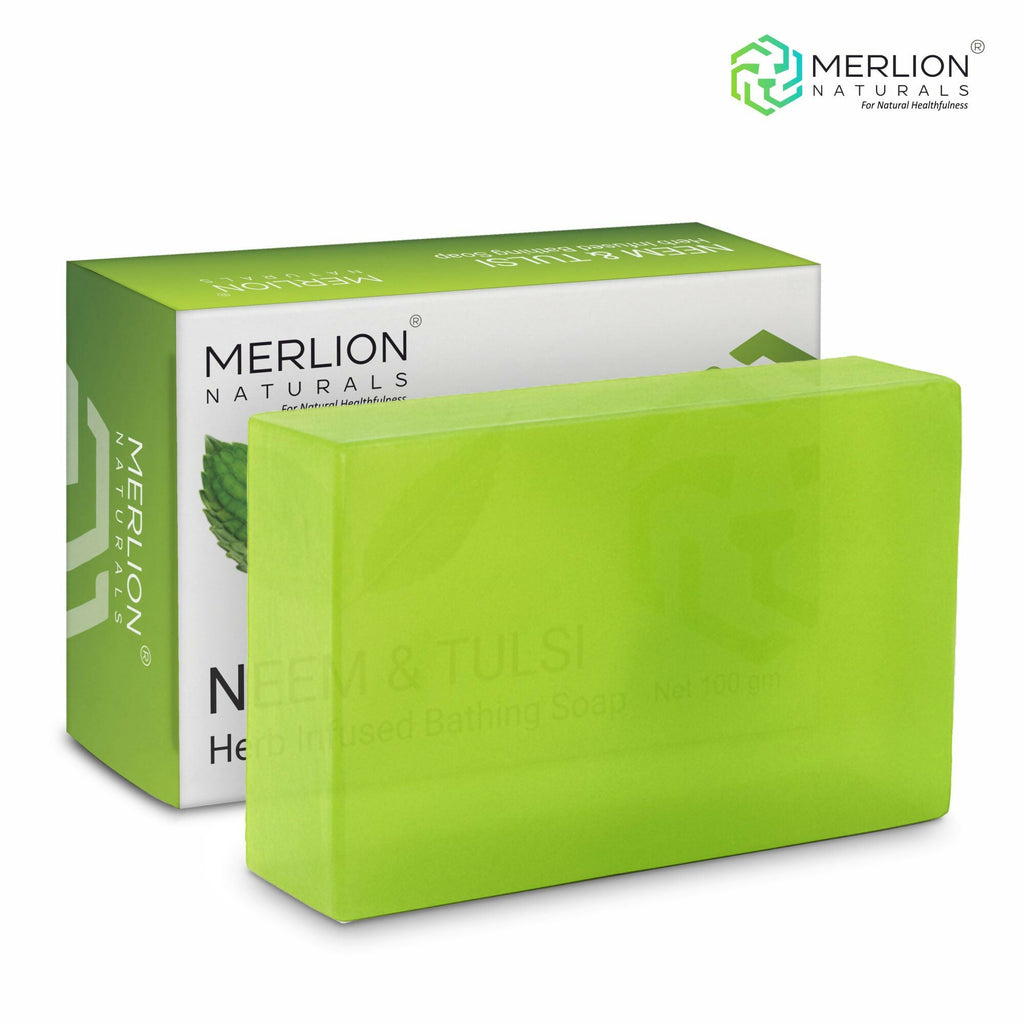 Merlion Naturals Neem and Tulsi Glycerine Soap | Grocsy