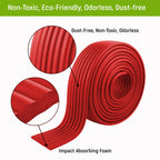 Safe-O-Kid Unique High Density- Prevents From Head Injury Multi-Functional 2 Meter Edge Guard - Red | Grocsy