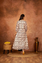 Joban Fashion Black Floral Hand Block Printed Cotton Kurta Pant Set | Grocsy