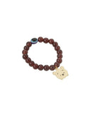 NVR Men & Women Brown Artificial Beads Stylish Bracelet | Grocsy