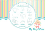 My Tiny Wear Full Sleeves New Born Baby Gift Set - Peach | Grocsy