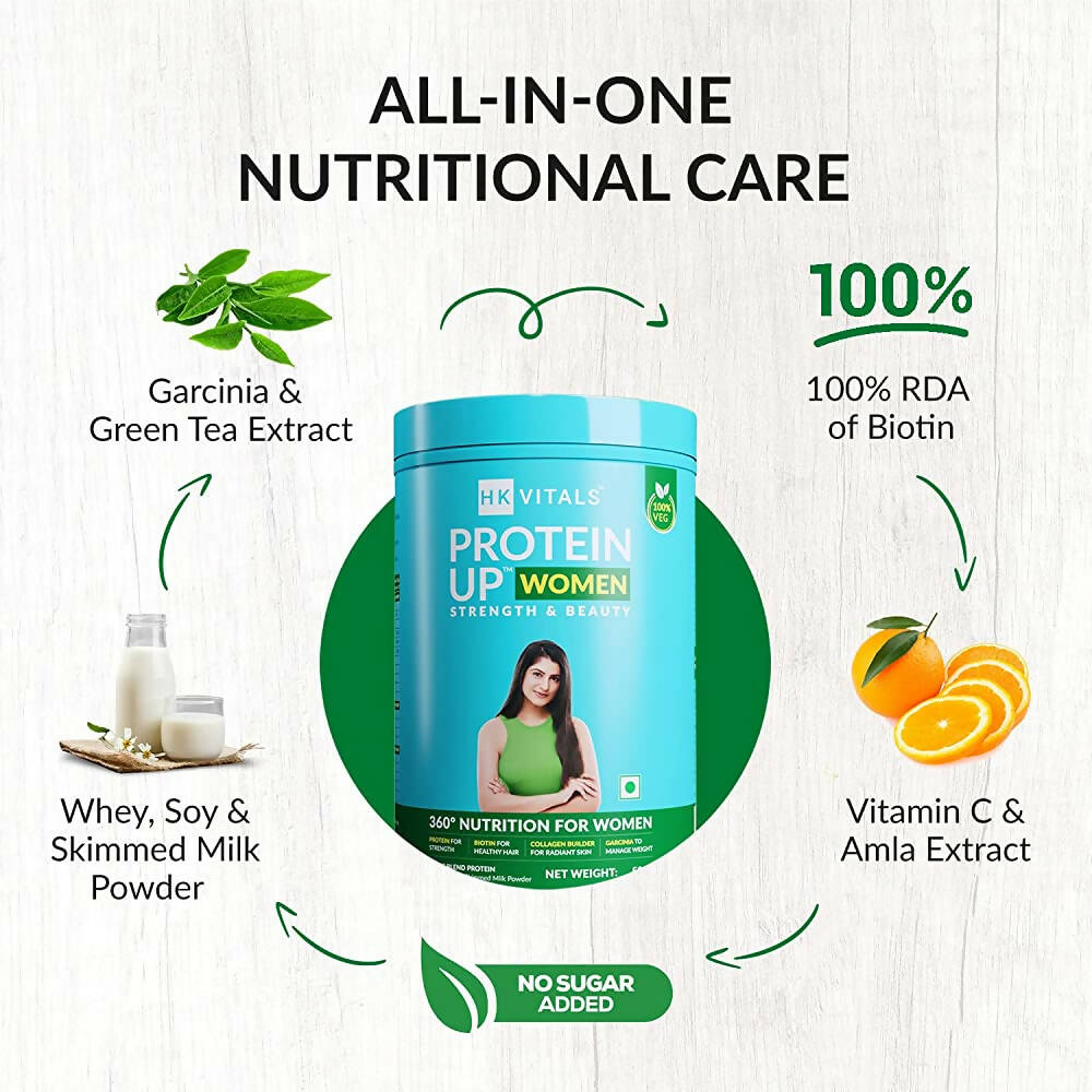 HK Vitals ProteinUp Women-No Added Sugar (Chocolate) | Grocsy