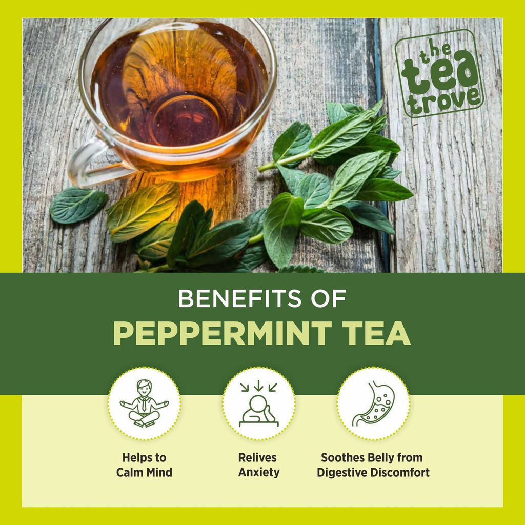 The Tea Trove - Peppermint Herbal Tea | Grocsy